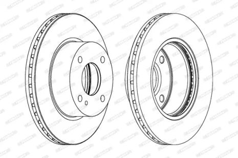 Диск гальмівний FORD AUSTRALIA, FERODO (DDF1740)