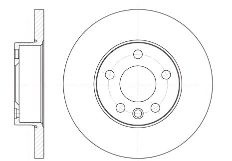 Диск тормозной VW TRANSPORTER, REMSA (655000) Диск тормозной VW TRANSPORTER, REMSA (655000)