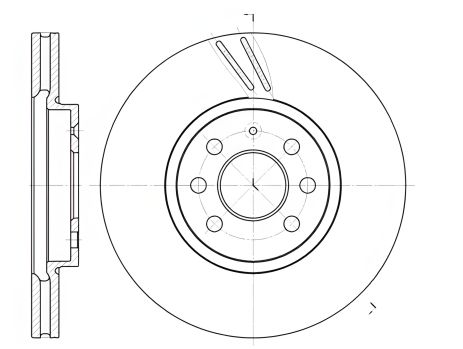 Диск гальмівний VW OPEL ROAD, OPEL, ROAD HOUSE (668410), тип 1 Диск гальмівний VW OPEL ROAD, OPEL, ROAD HOUSE (668410), тип 1
