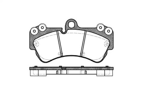 Комплект гальмівних колодок VW TOUAREG, PORSCHE CAYENNE, WOKING (P894300) Комплект гальмівних колодок VW TOUAREG, PORSCHE CAYENNE, WOKING (P894300)
