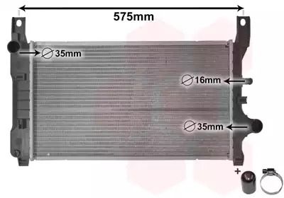 Ford Fiesta, Van Wezel (18002127) радіатор охолодження двигуна