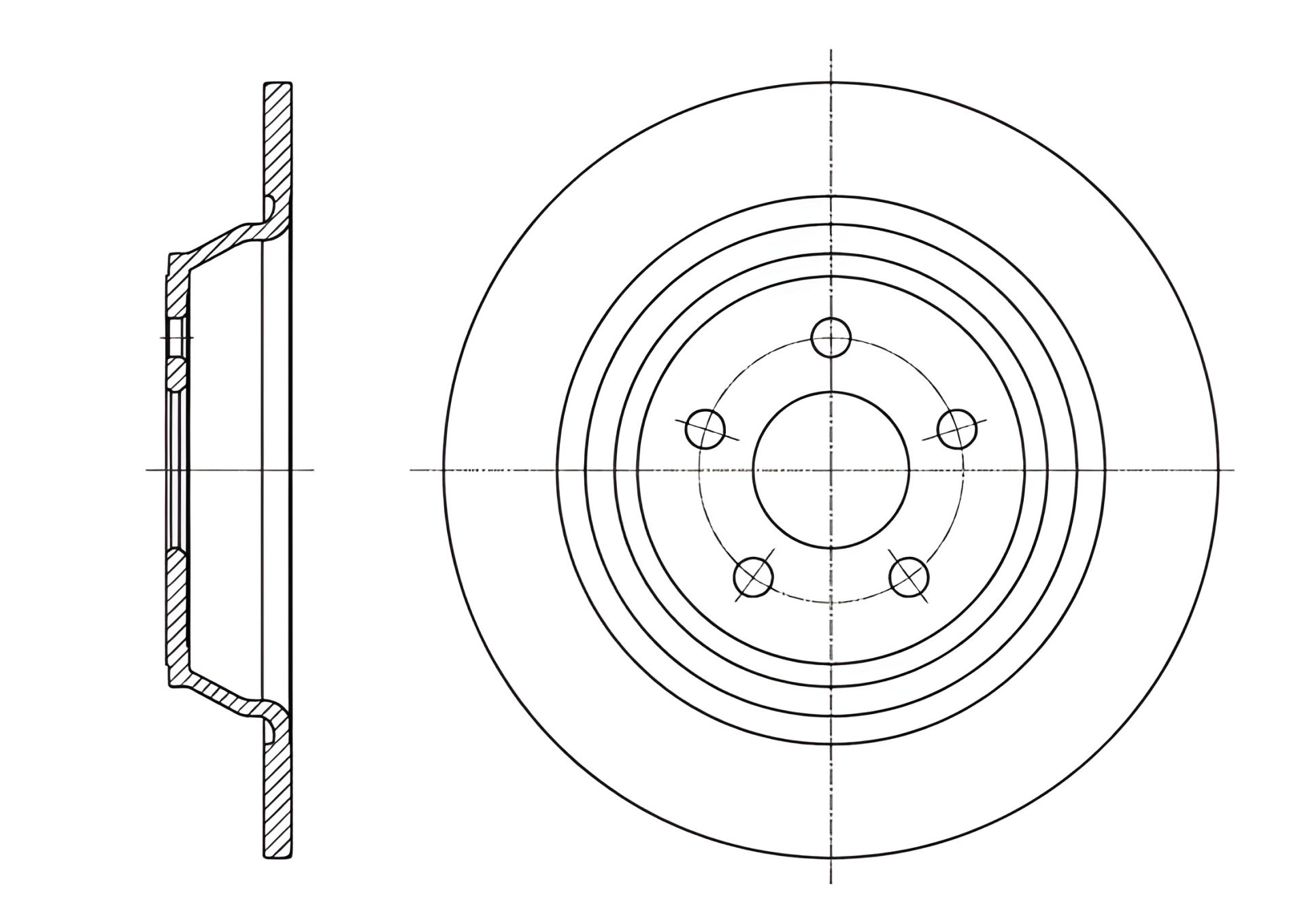 Тормозной диск FORD GALAXY, REMSA (6160400) Тормозной диск FORD GALAXY, REMSA (6160400)