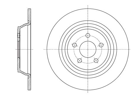 Диск гальмівний FORD GALAXY, REMSA (6160400) - висока ефективність