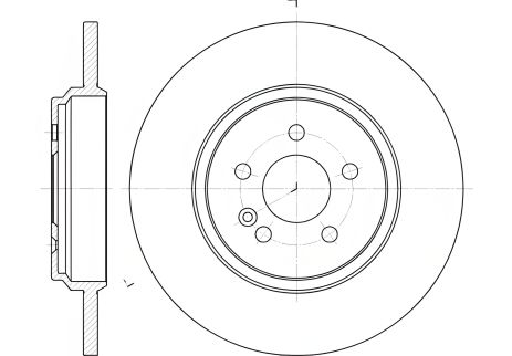 Гальмівний диск MERCEDES-BENZ M-CLASS, REMSA (663100)