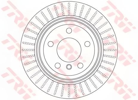 Диск тормозной для BMW 4, TRW (DF6513S)