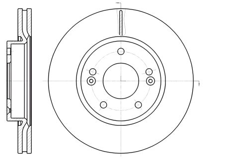 Тормозной диск JAC REFINE, HYUNDAI (BEIJING), REMSA (6120810)