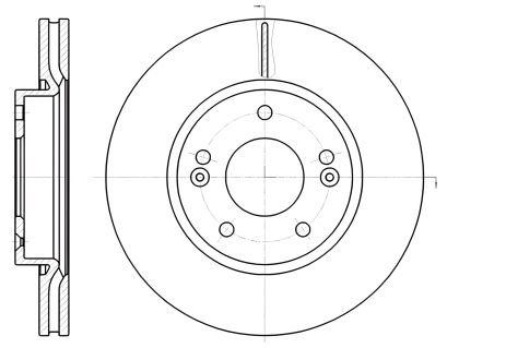 Тормозной диск JAC REFINE, HYUNDAI (BEIJING), REMSA (6120810)