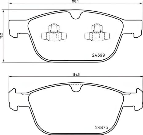 Тормозные колодки BREMBO VOLVO XC60, дисковый тормоз (P86023) Тормозные колодки BREMBO VOLVO XC60, дисковый тормоз (P86023)