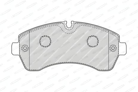 Комплект гальмівних колодок MERCEDES-BENZ SPRINTER, FERODO (FVR4470), дискове гальмо