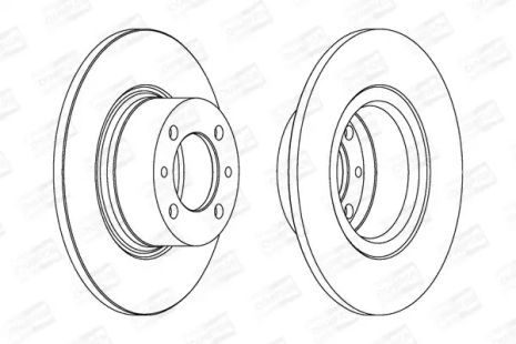 Диск гальмівний LADA TOSCANA, CHAMPION (561074CH)