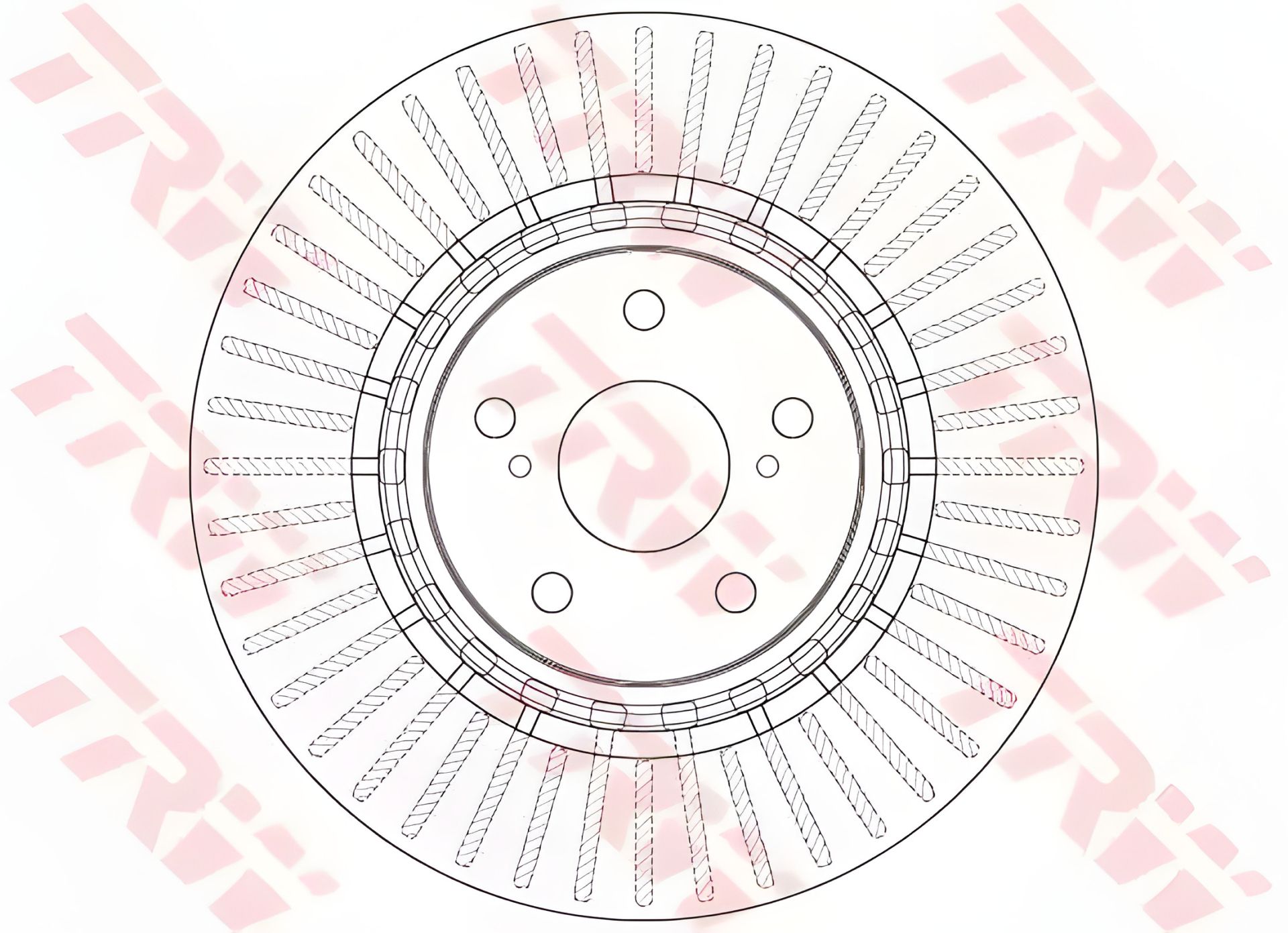 Гальмівний диск TOYOTA HIGHLANDER, LEXUS NX, TRW (DF6265) Гальмівний диск TOYOTA HIGHLANDER, LEXUS NX, TRW (DF6265)