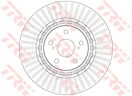 Диск гальмівний TOYOTA HIGHLANDER, LEXUS NX, TRW (DF6265)