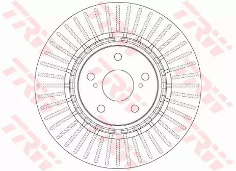 Диск тормозной TOYOTA HIGHLANDER, LEXUS NX, TRW (DF6265)