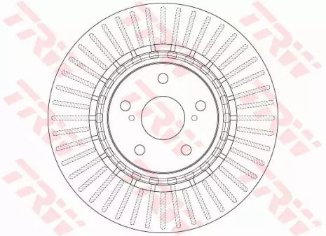 Диск гальмівний TOYOTA HIGHLANDER, LEXUS NX, TRW (DF6265)