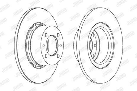 Диск гальмівний LADA TOSCANA, JURID (561074J)