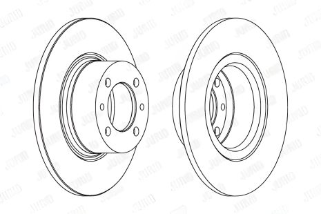 Гальмівний диск для LADA TOSCANA, JURID (561074J)