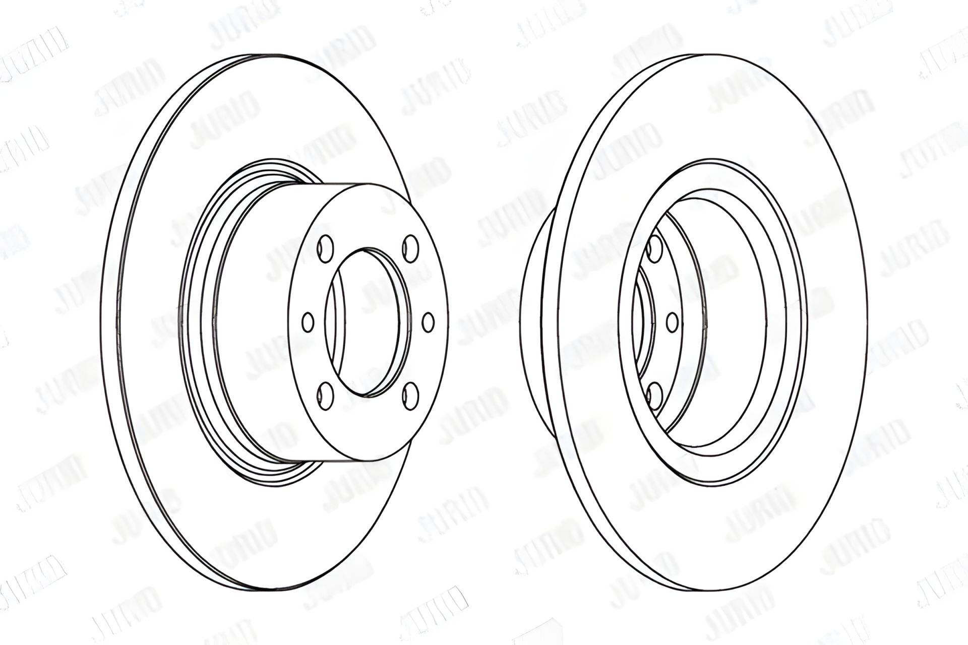 Гальмівний диск для LADA TOSCANA, JURID (561074J) Гальмівний диск для LADA TOSCANA, JURID (561074J)
