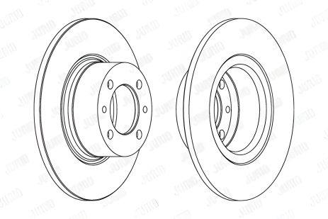 Гальмівний диск для LADA TOSCANA, JURID (561074J)