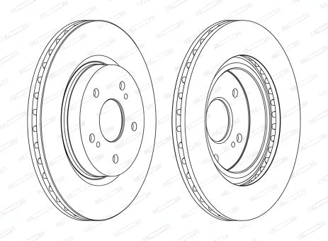 Гальмівний диск Suzuki GRAND VITARA, FERODO (DDF1635C)