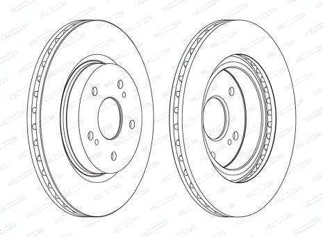Гальмівний диск Suzuki GRAND VITARA, FERODO (DDF1635C)