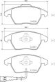 Комплект гальмівних колодок, дискове гальмо SEAT ALTEA, SKODA SUPERB, BREMBO (P85146) Комплект гальмівних колодок, дискове гальмо SEAT ALTEA, SKODA SUPERB, BREMBO (P85146)