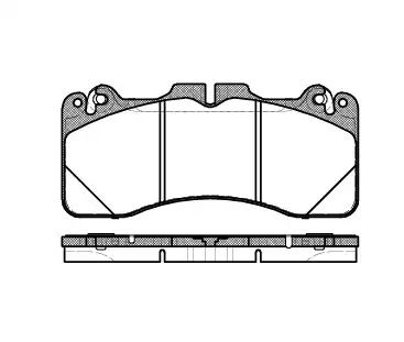 Набір гальмівних майданчиків, диск Brake Lexus LS, REMSA (142510)