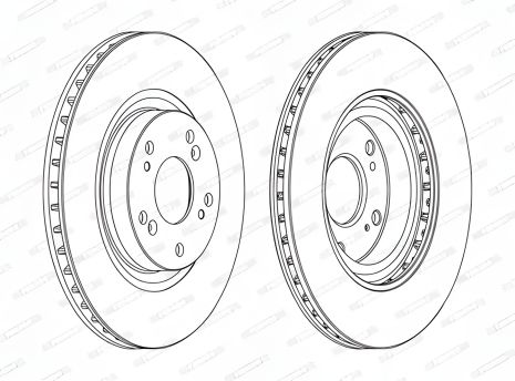 Диск тормозной HONDA CIVIC, FERODO (DDF1596C)