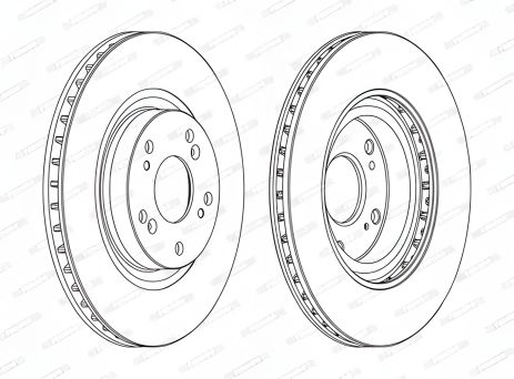 Диск тормозной HONDA CIVIC, FERODO (DDF1596C)