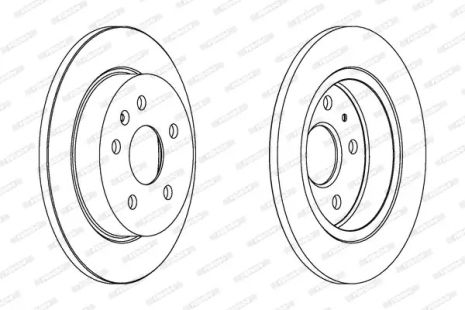 Диск гальмівний CHEVROLET MALIBU, SAAB 9-5, FERODO (DDF1804C)