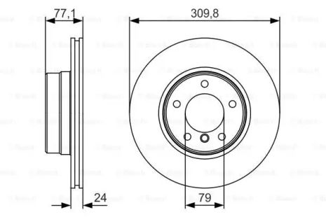 BRAKE BMW 5, BOSCH (0986479S29)