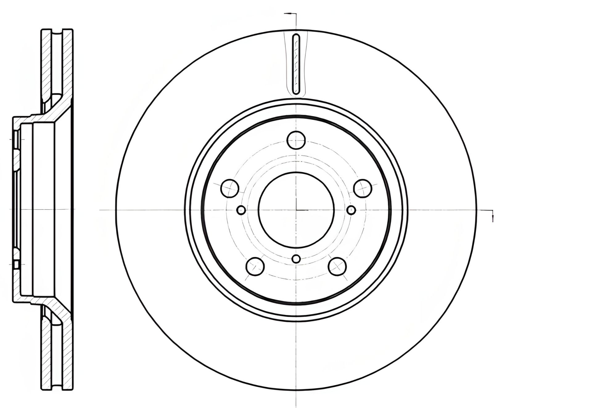 Тормозной диск для TOYOTA VERSO, REMSA (6112110) Тормозной диск для TOYOTA VERSO, REMSA (6112110)