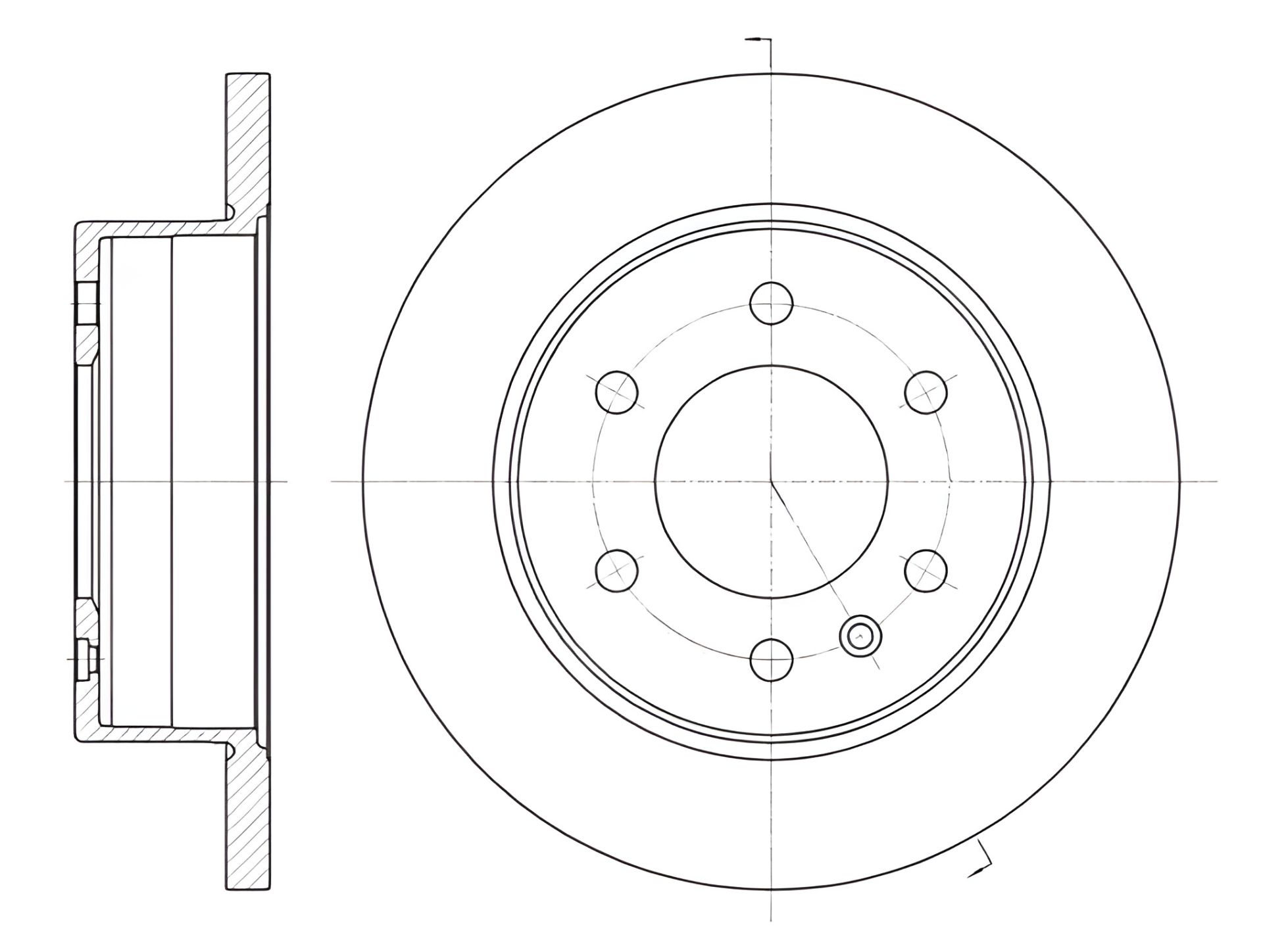 Тормозной диск для MERCEDES-BENZ SPRINTER, VW CRAFTER, REMSA (6103500) Тормозной диск для MERCEDES-BENZ SPRINTER, VW CRAFTER, REMSA (6103500)