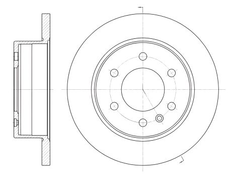 Гальмівний диск для MERCEDES-BENZ SPRINTER, VW CRAFTER, WOKING (D6103500) Гальмівний диск для MERCEDES-BENZ SPRINTER, VW CRAFTER, WOKING (D6103500)