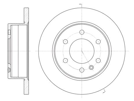 Тормозной диск для MERCEDES-BENZ SPRINTER, VW CRAFTER, REMSA (6103500) Тормозной диск для MERCEDES-BENZ SPRINTER, VW CRAFTER, REMSA (6103500)