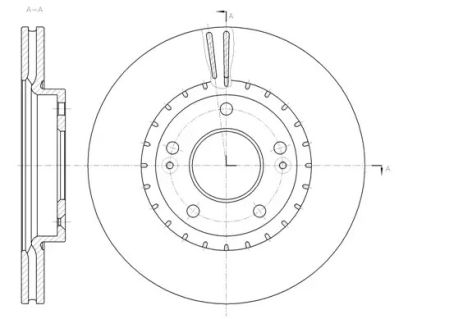 Диск тормозной передний Ceed/Elantra/Proceed (11-21), WOKING (D6143410)