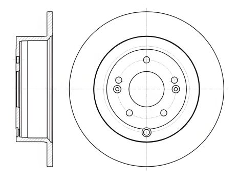 Гальмівний диск HYUNDAI SANTA FE, REMSA (6110600)