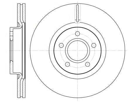 Гальмівний диск для LAND ROVER, VOLVO V40, REMSA (671110)