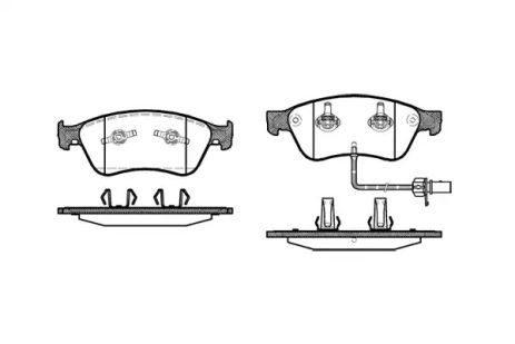 Комплект тормозных колодок SSANGYONG KYRON, AUDI A6, VW PHAETON, WOKING (P1156302)