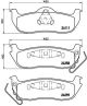 Набір гальмівних колодок, командир джипа, Brembo (P37011) Диск.