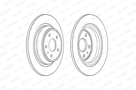 Тормозной диск FORD MONDEO, FERODO (DDF2338C)