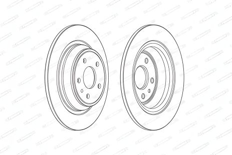 Тормозной диск FORD MONDEO, FERODO (DDF2338C)
