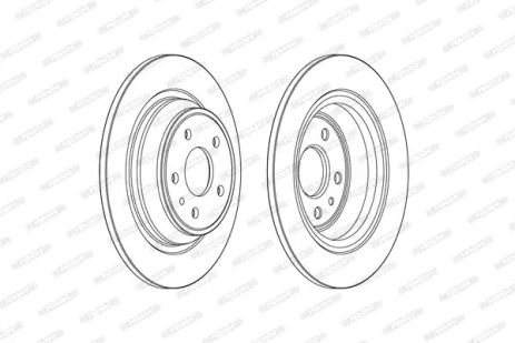 Диск гальмівний FORD MONDEO, FERODO (DDF2338C)