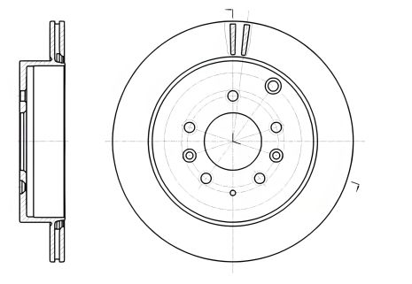 Гальмівний диск MAZDA CX-7, REMSA (6123710)