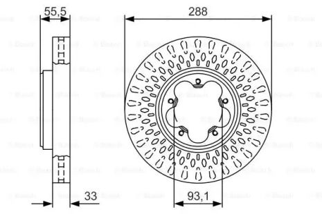 Brake Ford Transit, Bosch (0986479A49)