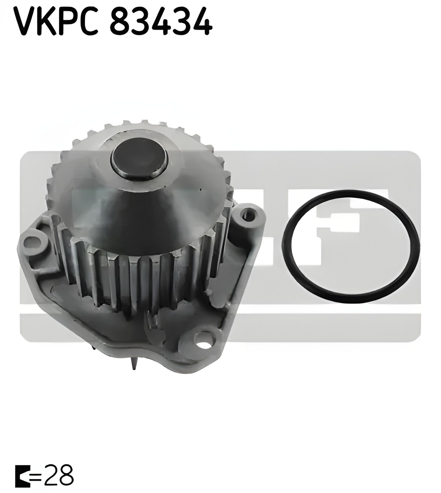 Водяний насос FIAT ULYSSE, LANCIA PHEDRA, SKF (VKPC83434) Помпа Водяний насос FIAT ULYSSE, LANCIA PHEDRA, SKF (VKPC83434) Помпа