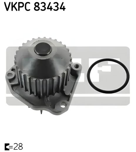 Водяний насос FIAT ULYSSE, LANCIA PHEDRA, SKF (VKPC83434) Помпа Водяний насос FIAT ULYSSE, LANCIA PHEDRA, SKF (VKPC83434) Помпа
