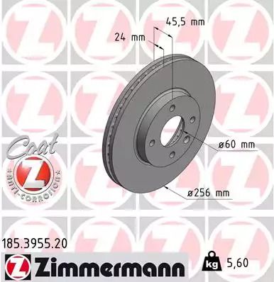 Brake Chevrolet Aveo, Zimmermann (185395520)