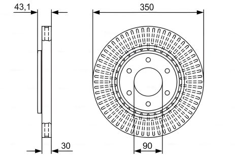 Гальмівний диск, INFINITI QX56, NISSAN ARMADA, BOSCH (0986479V51) Гальмівний диск, INFINITI QX56, NISSAN ARMADA, BOSCH (0986479V51)