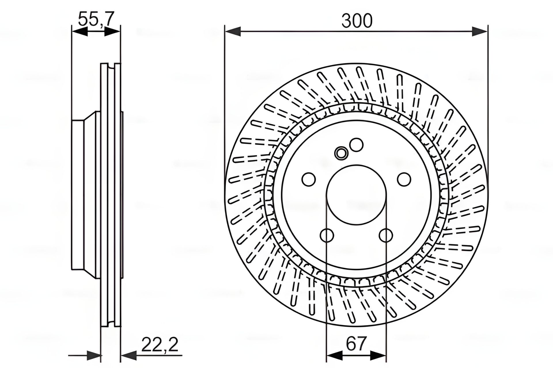 Диск гальмівний MERCEDES-BENZ S-CLASS, BOSCH (0986479655) Диск гальмівний MERCEDES-BENZ S-CLASS, BOSCH (0986479655)
