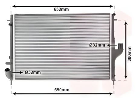 Радіатор охолодження двигуна RENAULT DUSTER, DACIA DUSTER, Van Wezel (43002478) Радіатор охолодження двигуна RENAULT DUSTER, DACIA DUSTER, Van Wezel (43002478)